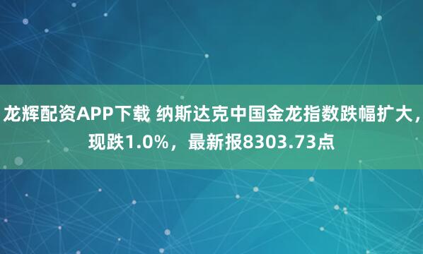 龙辉配资APP下载 纳斯达克中国金龙指数跌幅扩大，现跌1.0%，最新报8303.73点